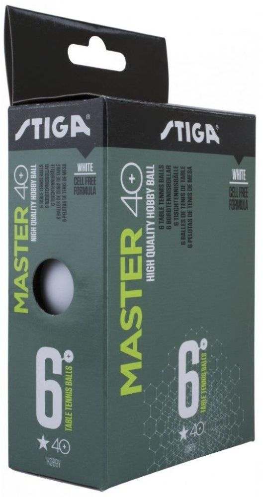 Мяч для настольного тенниса Stiga Master ABS 1* арт.1111-2410-06 (6шт) #1