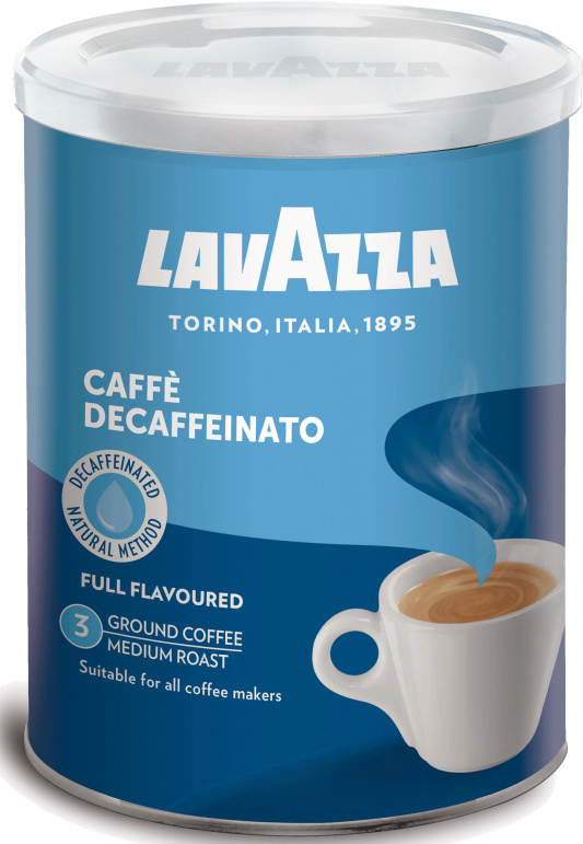 Кофе молотый Lavazza Decaffeinato, 250 г (ж/б) #1