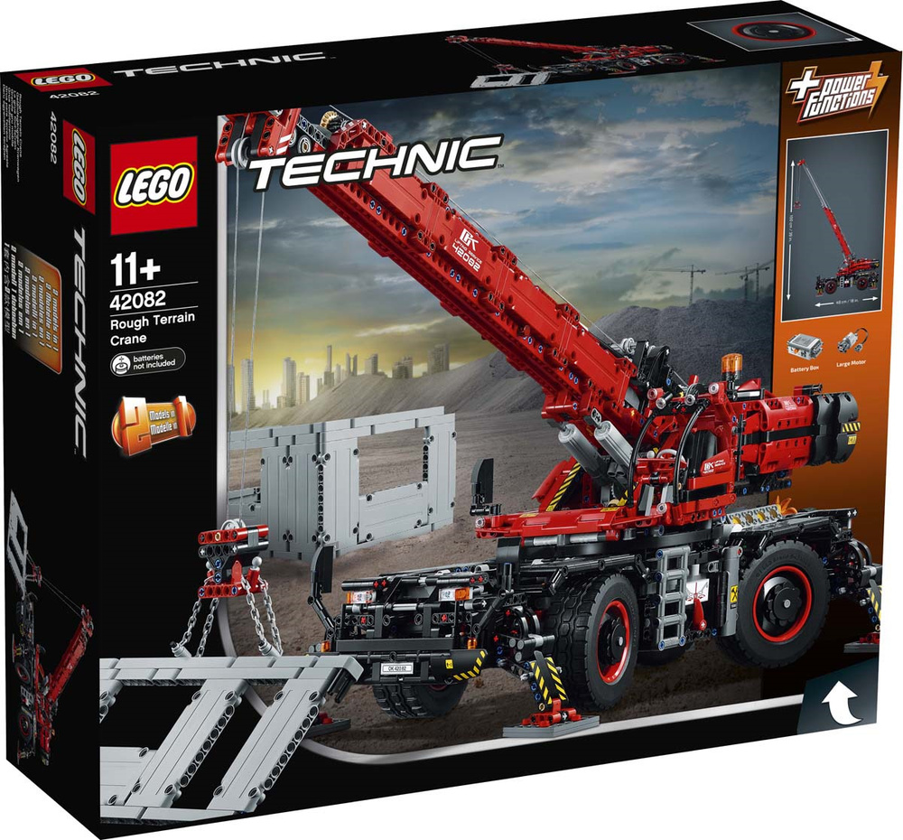 LEGO Technic 42082 Подъемный кран Конструктор - купить с доставкой по  выгодным ценам в интернет-магазине OZON (151816753)