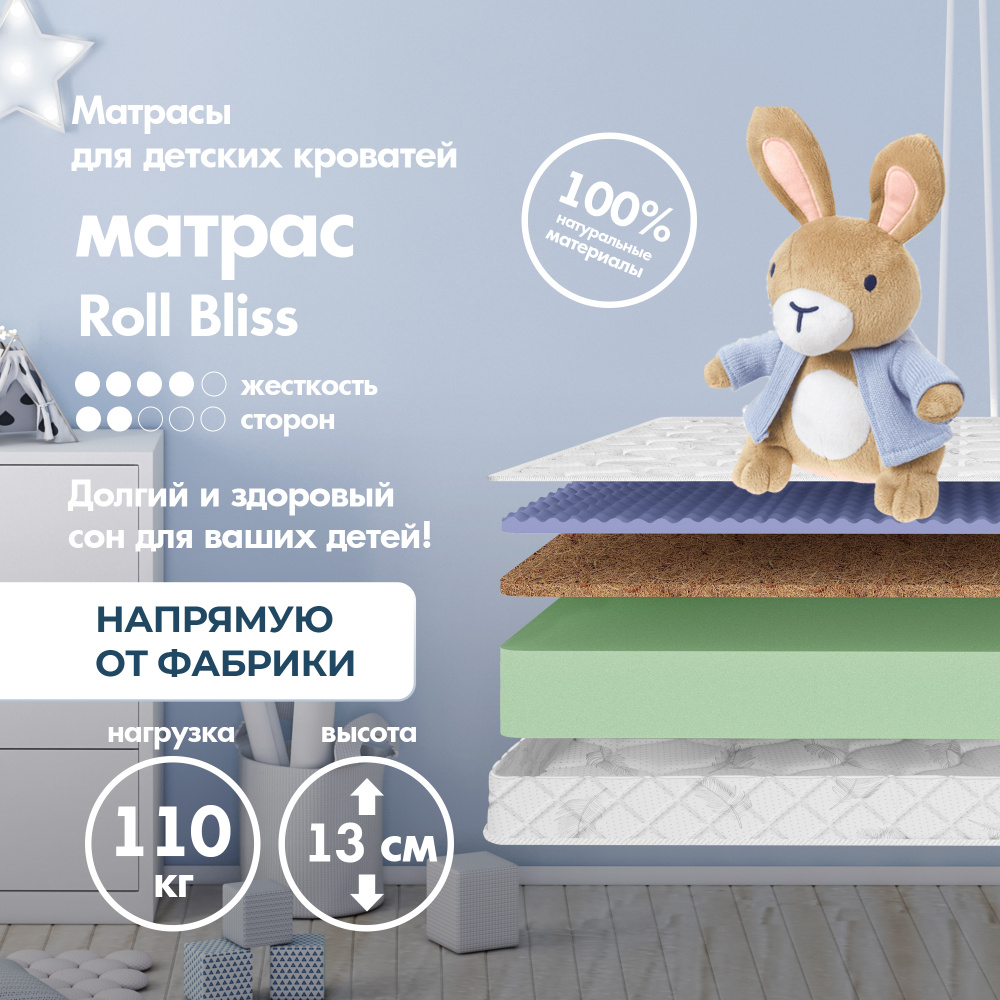 Dreamtec Матрас Roll Bliss, Беспружинный, 80х180 см #1