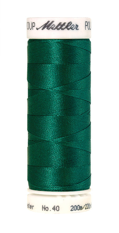 Нить вышивальная POLY SHEEN, 200м, №40, цв.5100 Green, уп.5кат #1