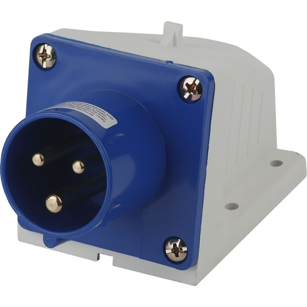 Стационарная вилка ЭРА 513 2Р+РЕ 16А 220В IP44 Б0032855 - купить по ...