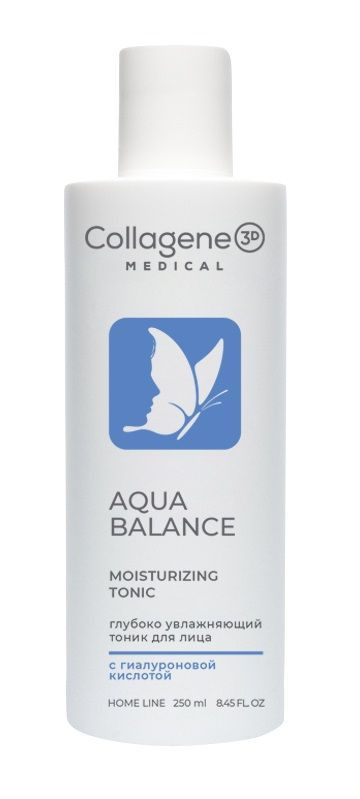 Medical Collagene 3D Тоник для лица (фитотоник) с АНА-кислотами Moisturizing Tonic Aqua Balance, 250 #1