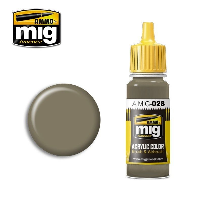 Ammo Mig AMIG0028 Ammo Mig Акриловая краска RAL7050 F7 GERMAN GREY BEIGE 17 мл #1