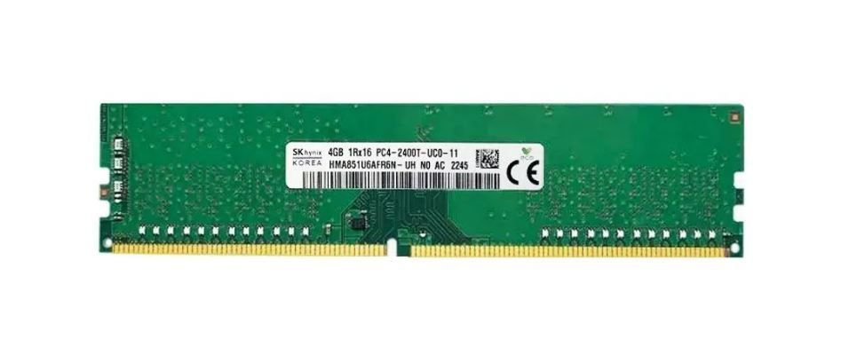 Hynix Оперативная память DIMM DDR4 HMA851U6AFR6N-UH 4Гб 2400MHz 1x4 ГБ (HMA851U6AFR6N-UH)  #1