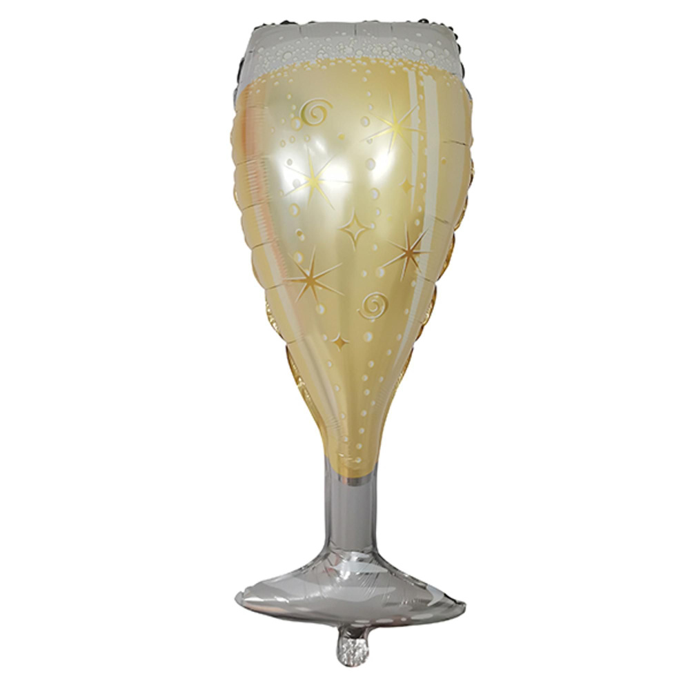 Воздушные шар бокал Шампанского Gold 44см х 100см #1