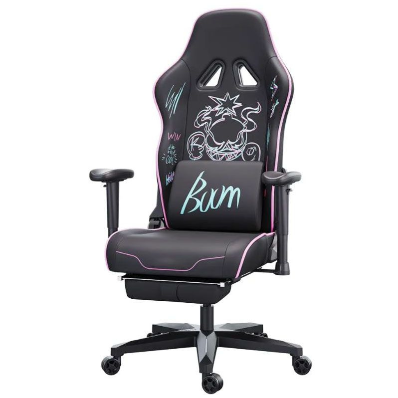 CyberZone Игровое компьютерное кресло, серое с черным 96 #1