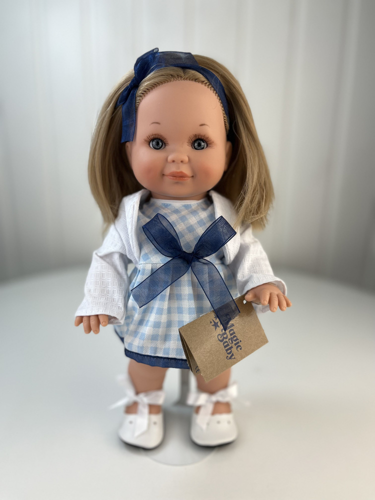 Кукла Lamagik "Бетти" в клетчатом платье, 30 см, арт. 31109C #1