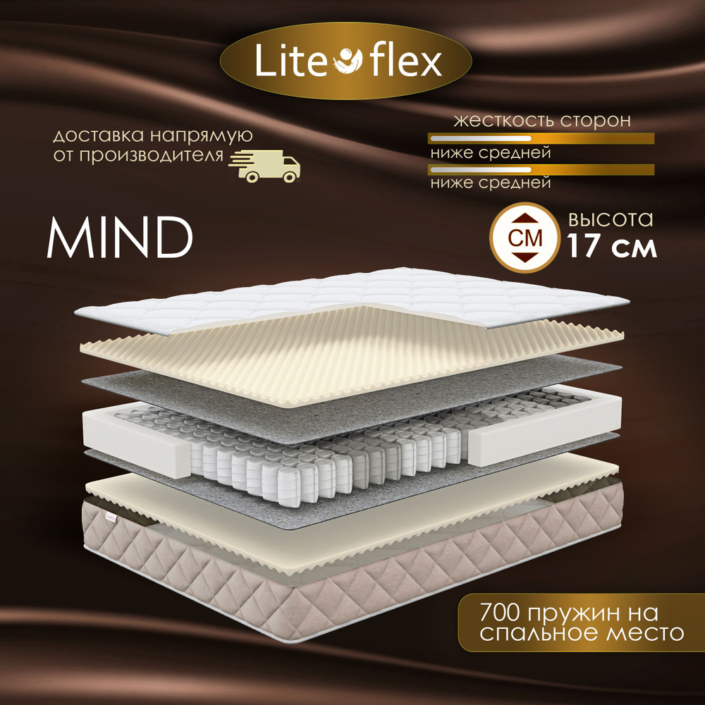 Матрас 110х190 двухсторонний анатомический на кровать Lite Flex Mind  #1