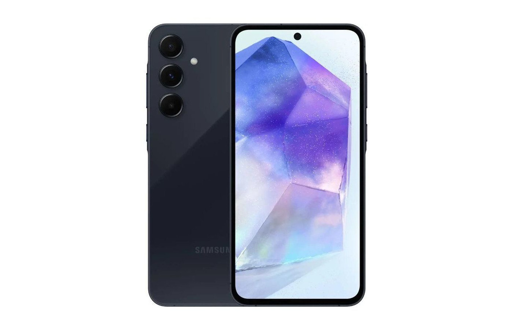 Samsung Смартфон Galaxy A55 5G 256 ГБ, темно-синий #1