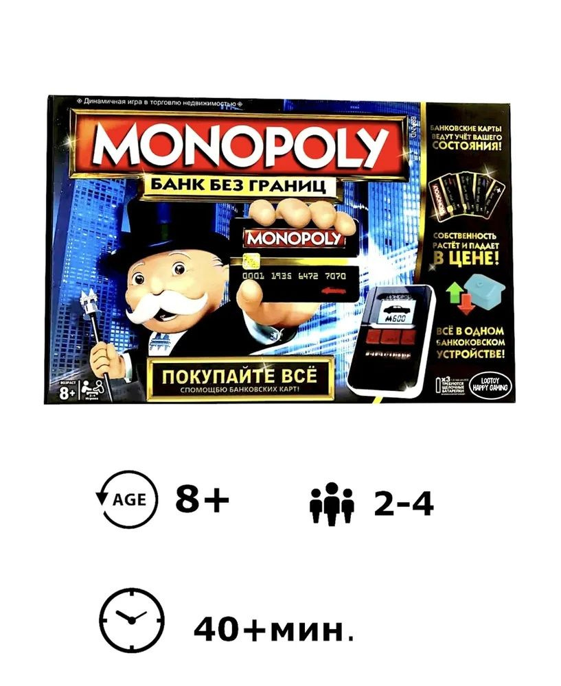 Классическая Настольная Игра Монополия Банк Без Границ - купить с ...