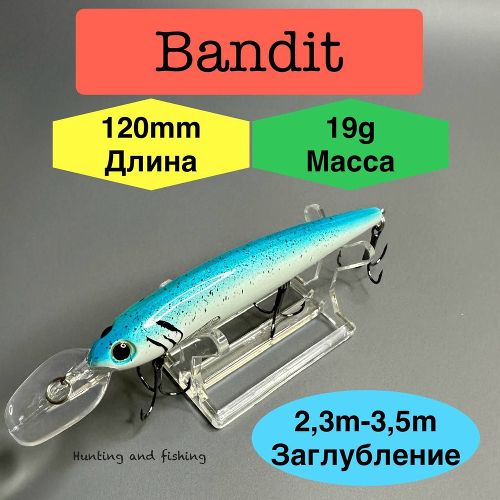 Воблер Bandit Walley shalow 120 для спиннинга, троллинга #1