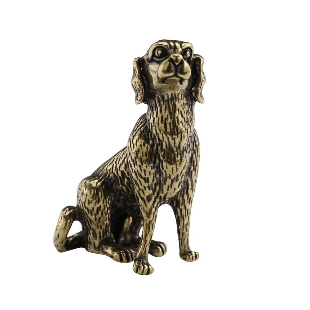 Статуэтка "Собака Спаниель" бронза (5*2.8 см.) #1
