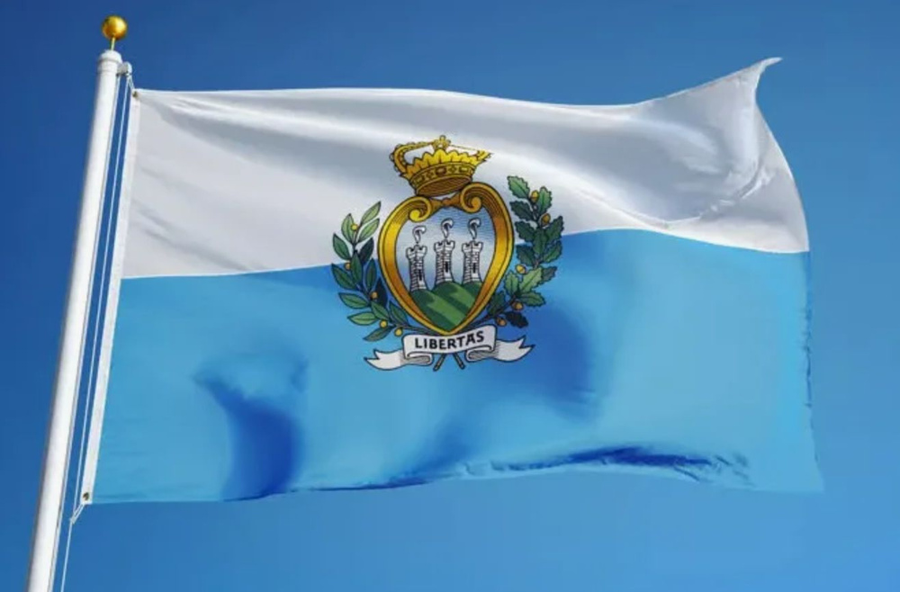 Флаг Сан-Марино 40х60 см с люверсами #1