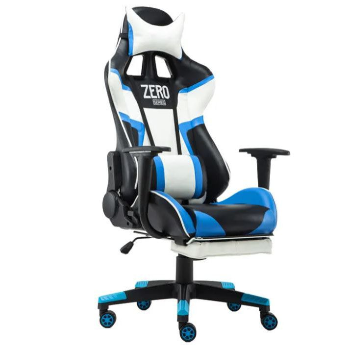 CyberZone Игровое компьютерное кресло, белое с черным 37 #1