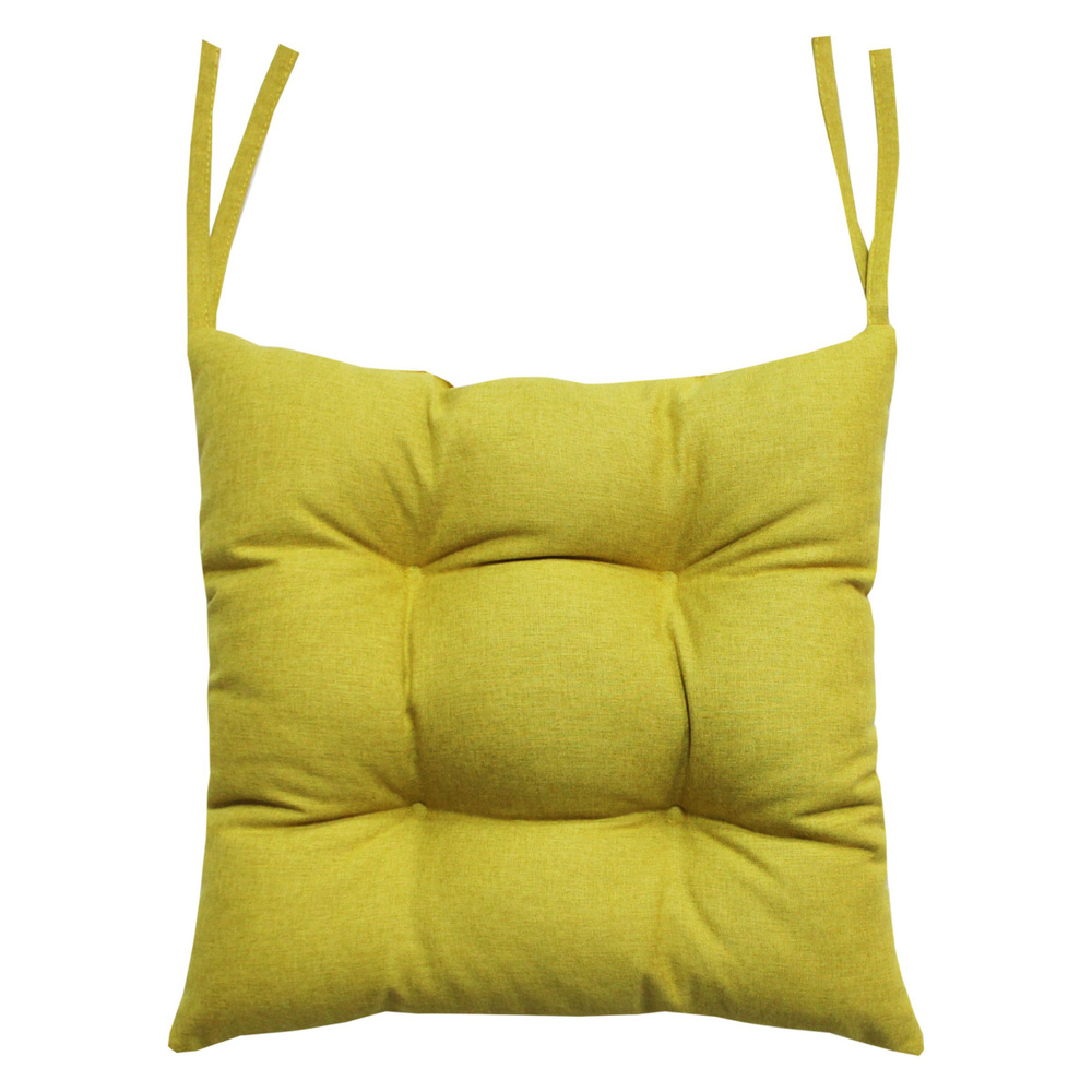 Подушка для сиденья МАТЕХ MELANGE 42х42 см. Цвет горчичный, арт. 22-862  #1