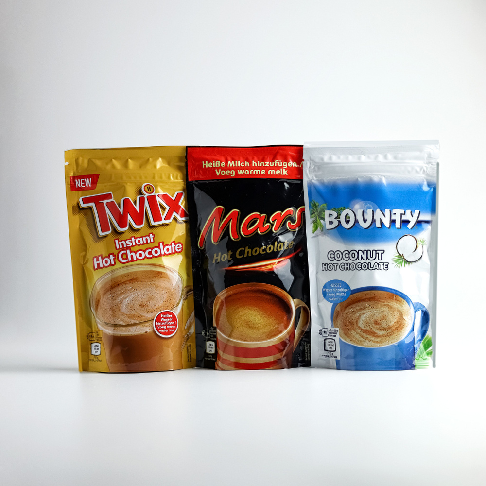 Горячий шоколад Марс, Твикс, Баунти/ Hot Chocolate Mars,Twix, Bounty 3 штуки по 140 г  #1