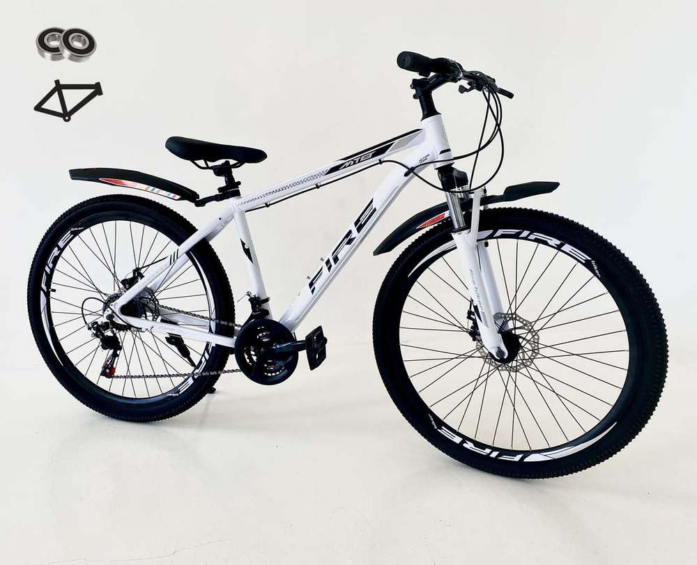 Велосипед алюминиевый взрослый горный 27,5" FIRE 2024 рост 160-180/скоростной/ велик взрослый мужской #1