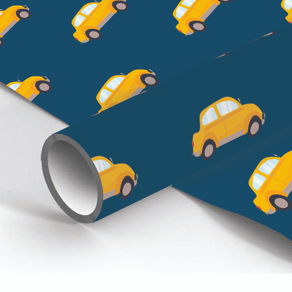Упаковочная бумага глянцевая AXLER "Машинки", 90г/м2, 70х100 см  #1