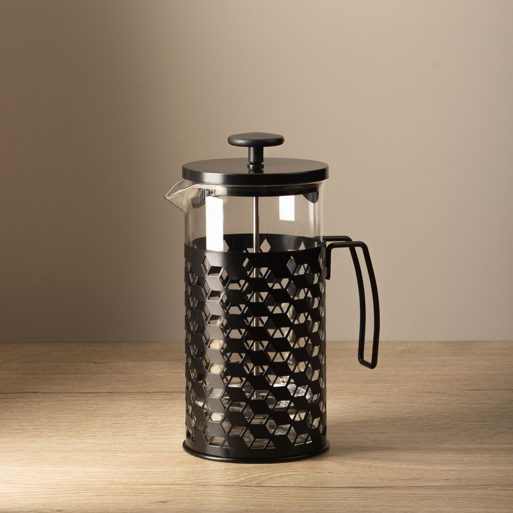 Френч-пресс 1000 мл, жаропрочное стекло, нержавеющая сталь, заварочный чайник для кофе и чая  #1