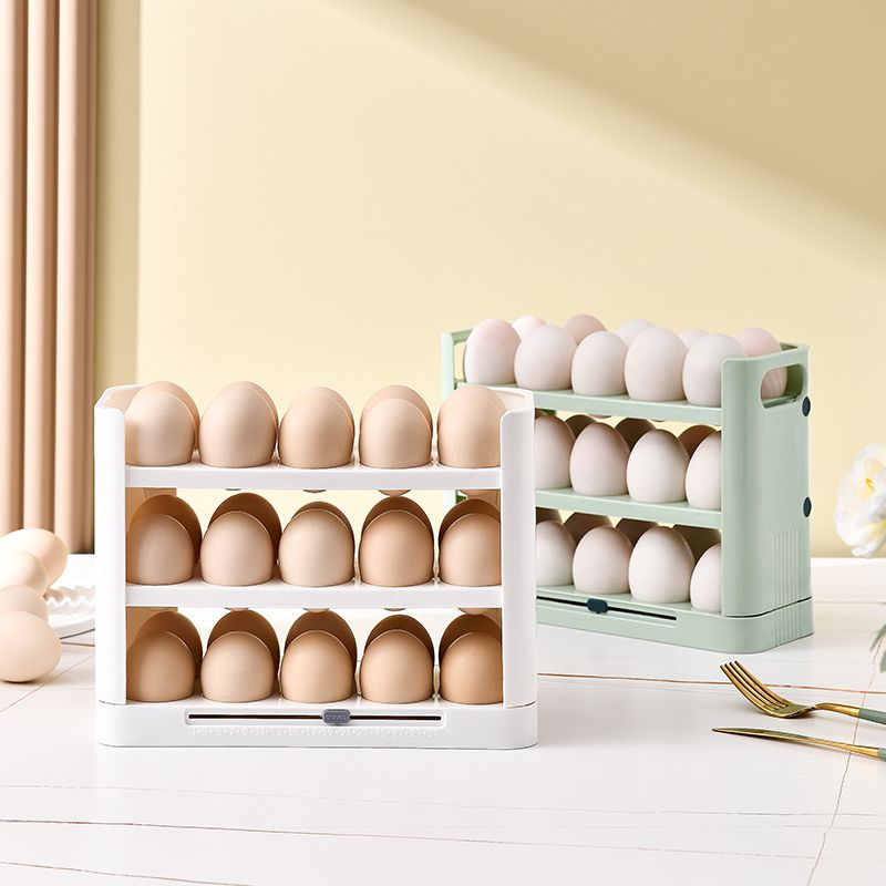 Этот стильный и удобный контейнер для яиц позволяет хранить до 30 яиц, обеспечивая их безопасность и свежесть. Идеальное решение для оптимизации пространства в вашем холодильнике или на кухонной полке.
