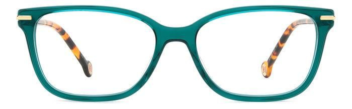 Женская оправа для очков Carolina Herrera HER 0097 XGW, цвет: зеленый, кошачий глаз, ацетат  #1