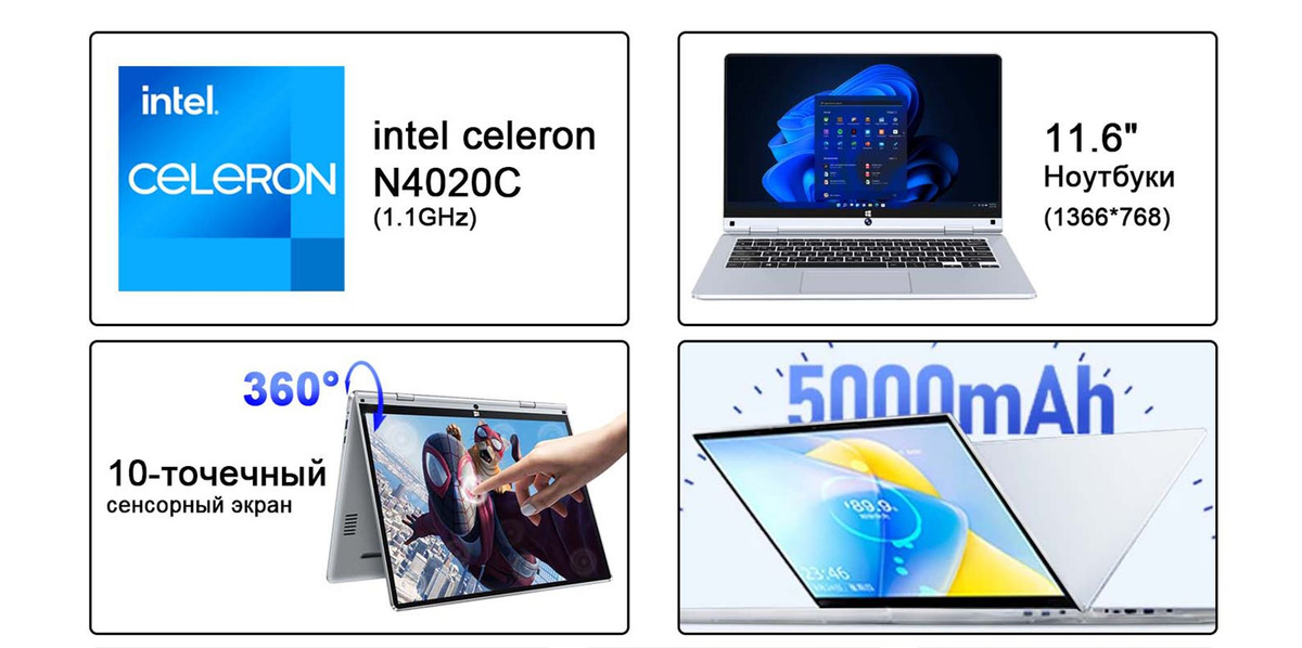 Ноутбук VANWIN laptop, серебристый купить по низкой цене: отзывы, фото ...