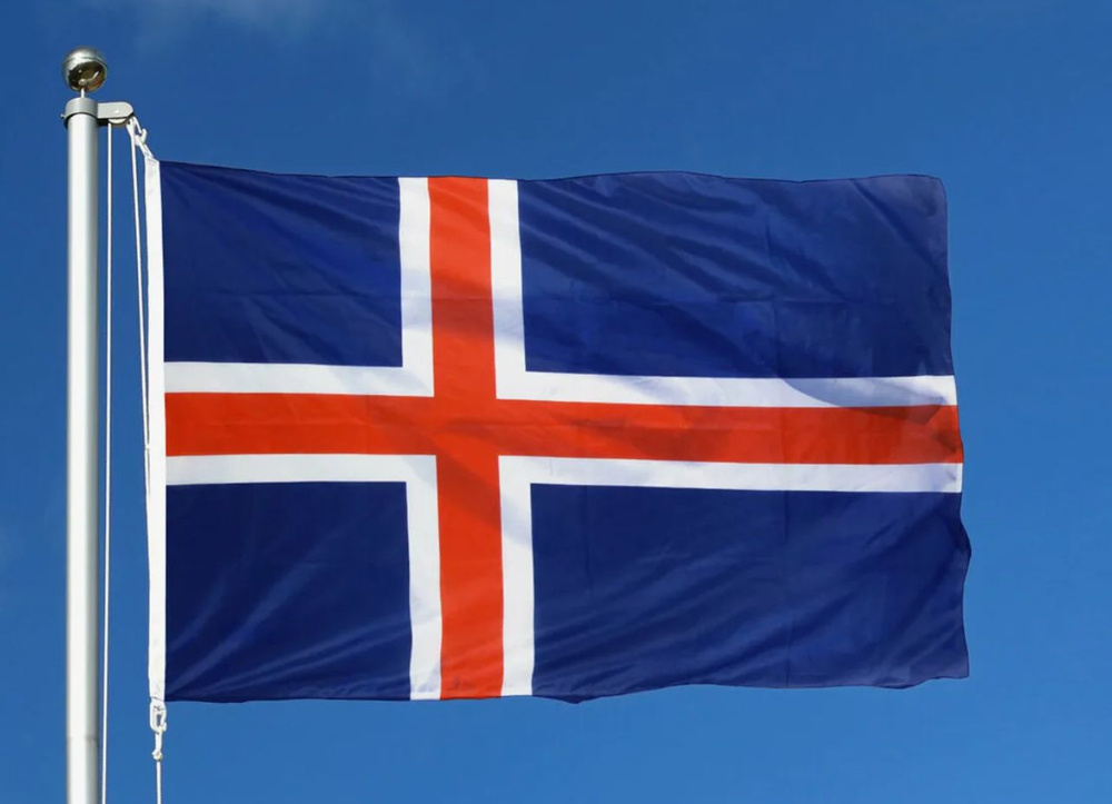 Флаг Исландии 90х135 см #1