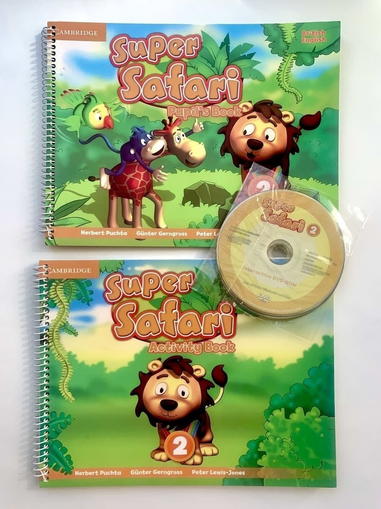 Super Safari 2 (British) Pupil's+Activity Book+CD+DVD #1