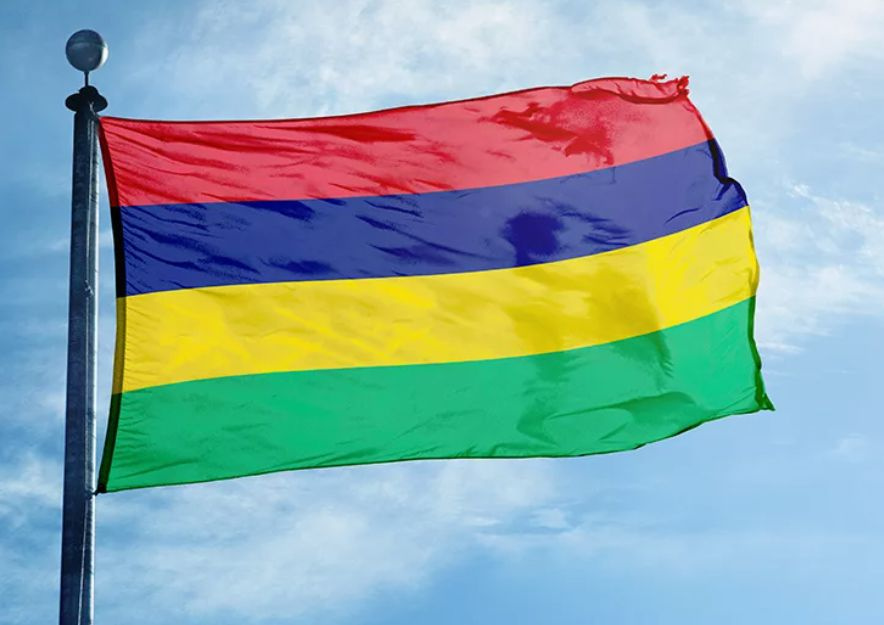 Флаг Маврикия 80х120 см с люверсами #1