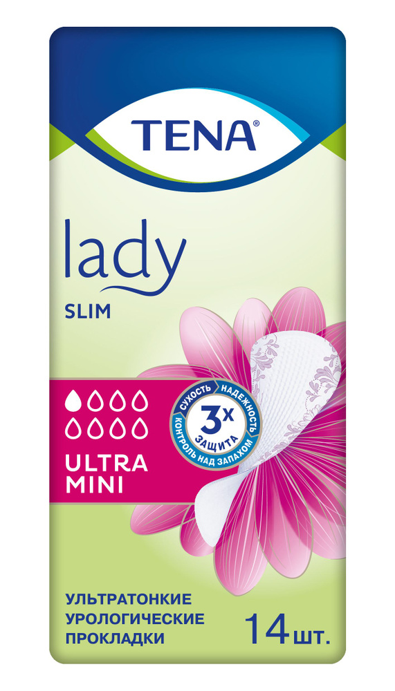Прокладки урологические Tena Lady Slim Ultra Mini, 14 шт #1