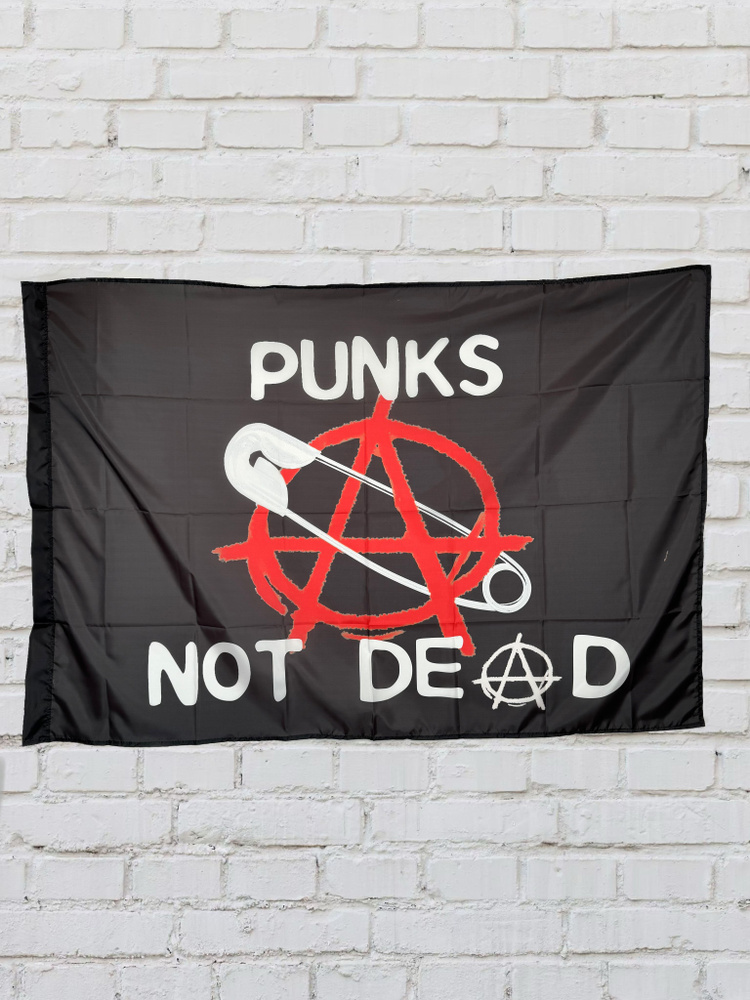 Плакат постер флаг Punk's Not Dead #1