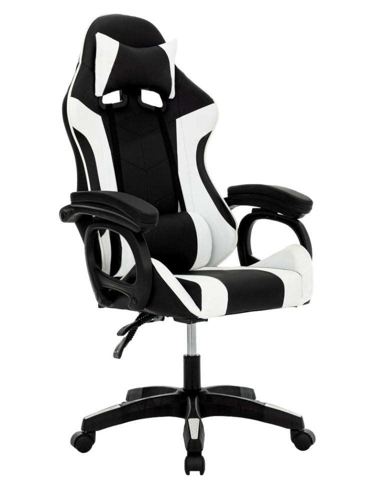 Juggernout Игровое компьютерное кресло, черно-белый базовый  #1