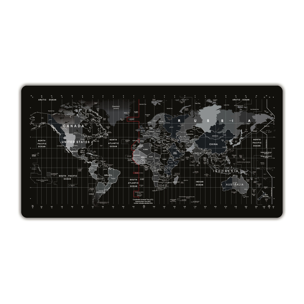 Коврик для мыши игровой (80*30см, 2мм) "Карта Мира 1". #1