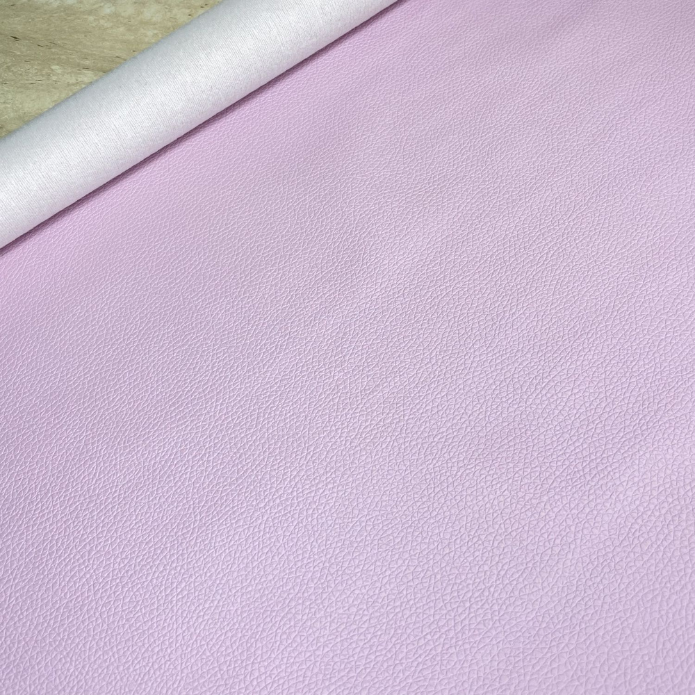 Искусственная кожа на тканной основе, цвет нежно-розовый, 35*50 см (Китай)  #1