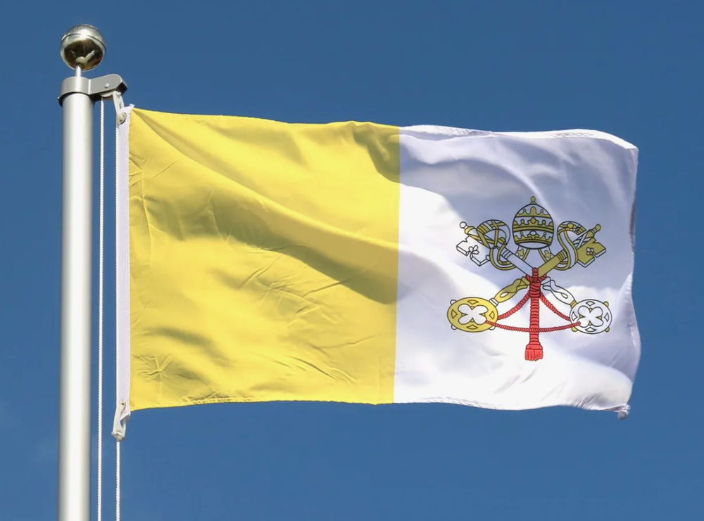 Флаг Ватикана 90х135 см #1