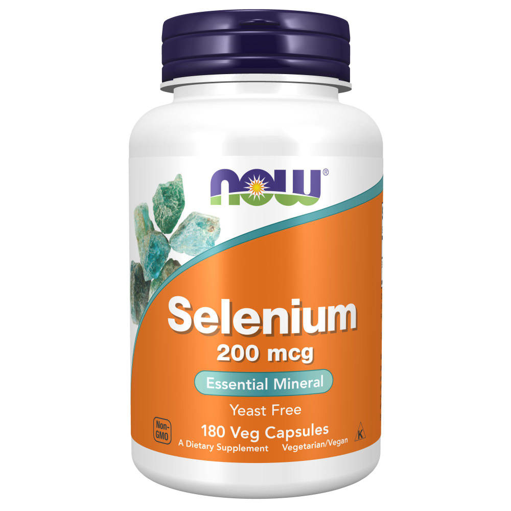 NOW Selenium 200 mcg, Селен 180 капсул #1