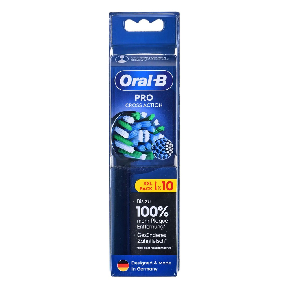 Насадка для зубной щётки Oral-B Pro CrossAction black, 10 шт (EB50BRX-10) #1