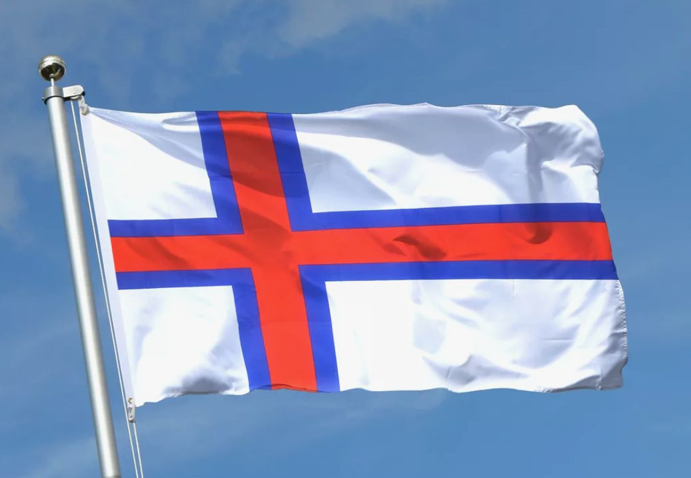 Флаг Фарерских островов 90х135 см с люверсами #1