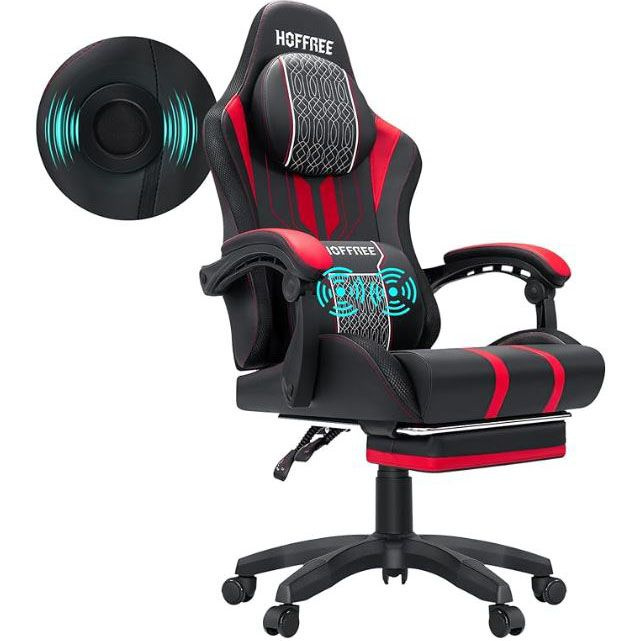 CyberZone Игровое компьютерное кресло, черно -красный 85 #1