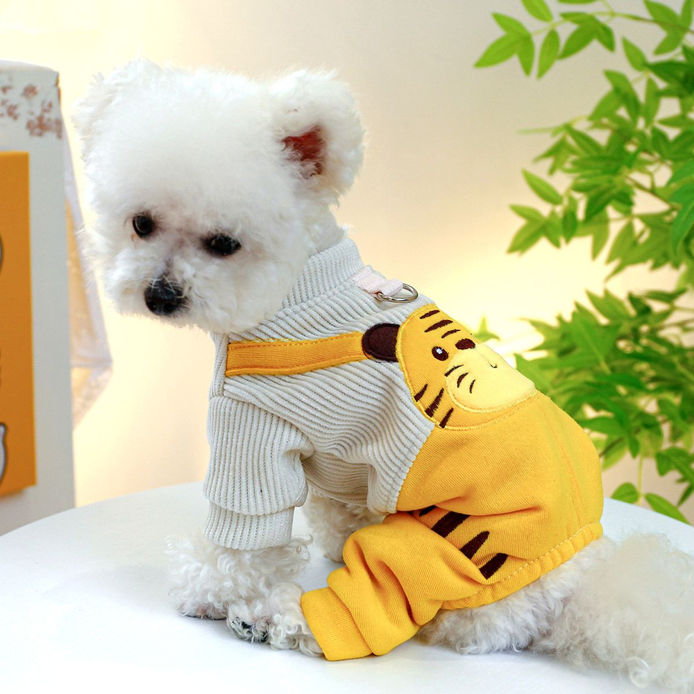 Комбинезон для собак мелких пород и кошек Arnydog "Little Tiger" желтый, L (33-37 см)  #1