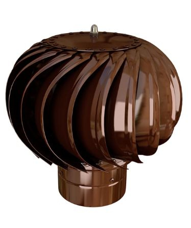 Турбодефлектор крышный ERA ТД-125 8017 ТД 125мм d125 оцинкованный коричневый (RAL 8017)  #1