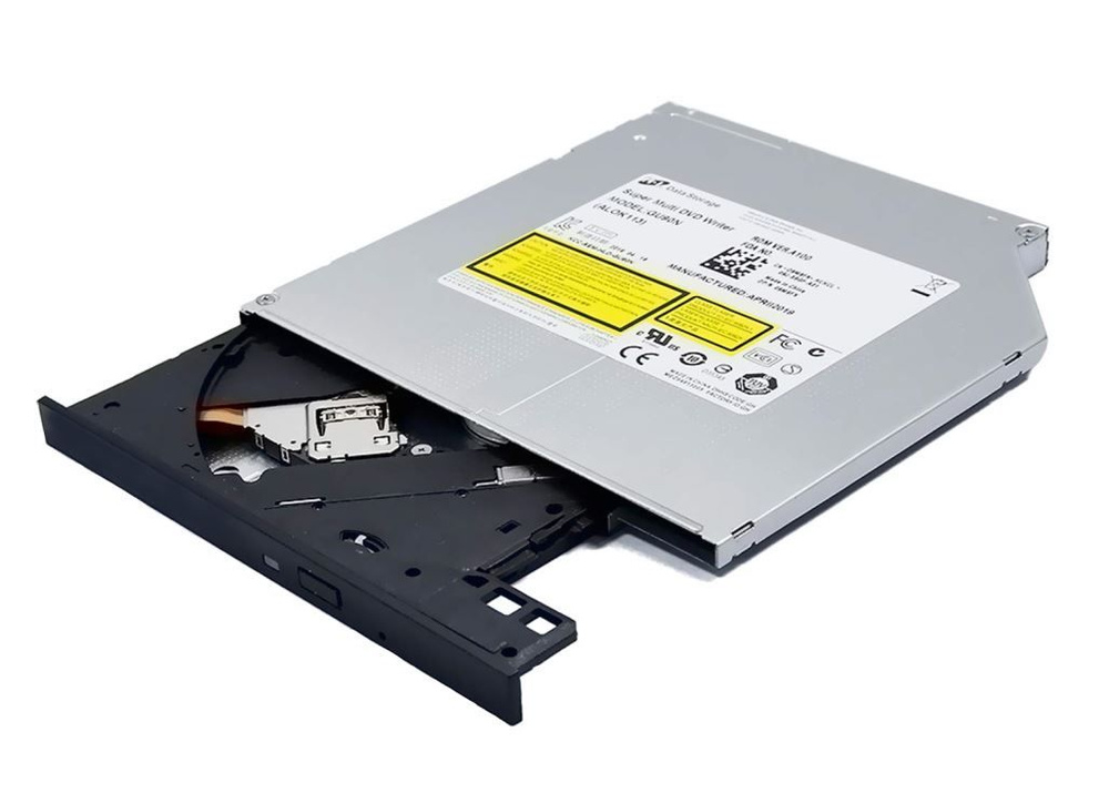 Привод оптический DVD-R/-RW Hitachi GU90N (slim) 9.5mm Black SATA ...