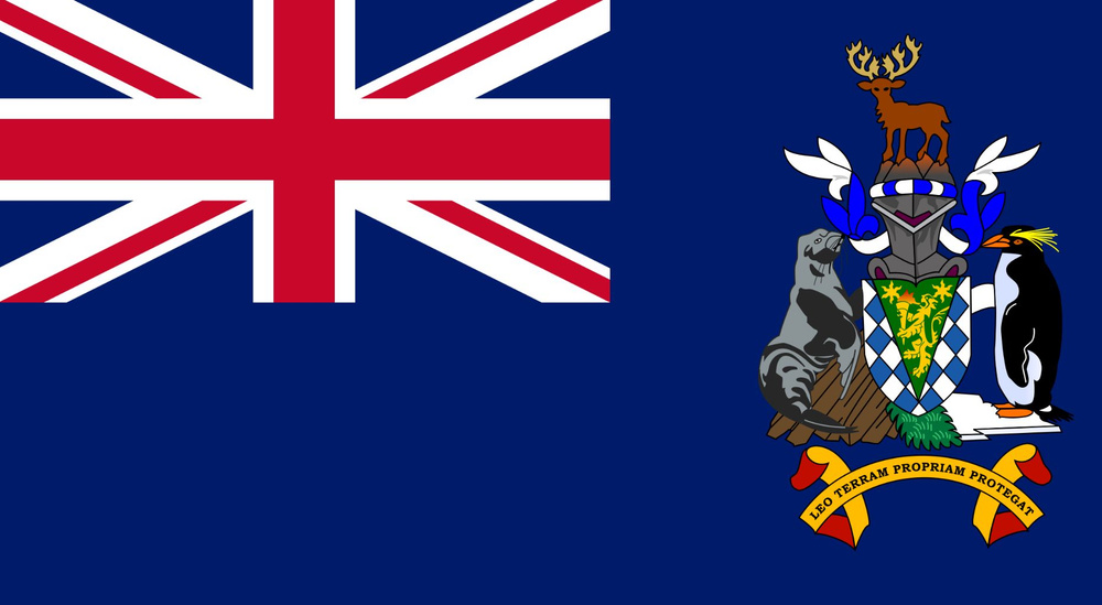 Флаг Южной Георгии и Южных Сандвичевых островов 40х60 см с люверсами  #1