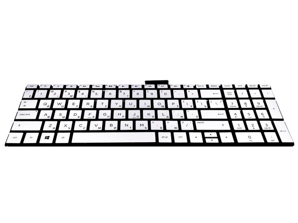 Клавиатура для HP Pavilion 15-cc532ur ноутбука серебр. с подсветкой ...