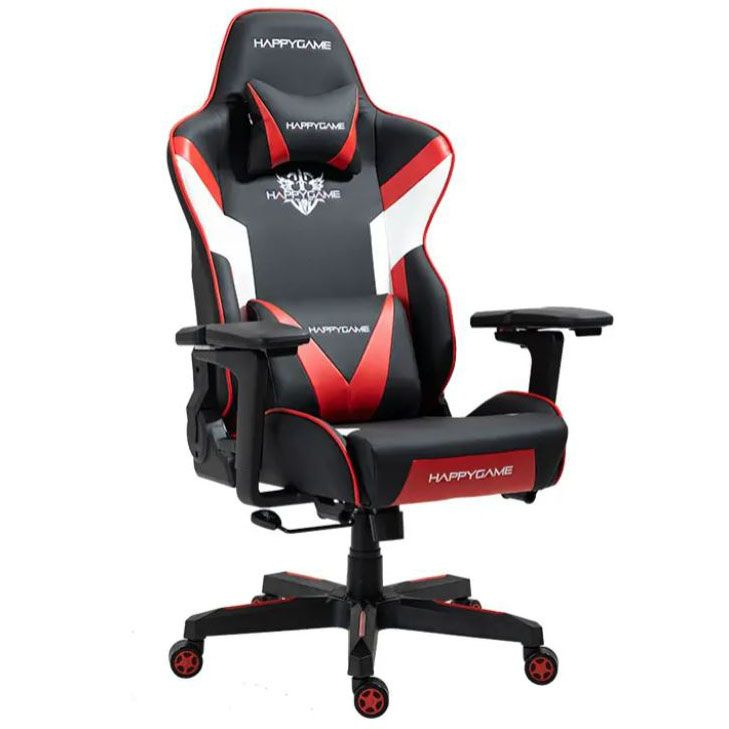 CyberZone Игровое компьютерное кресло, красный с черным 52 #1