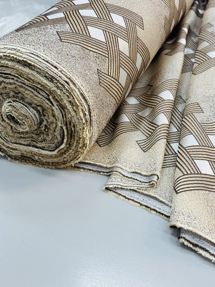 Ткань жаккард для штор Viva текстиль, высота 2.8 м, на отрез от 1 метра, ткань отправляется единым метражом #1