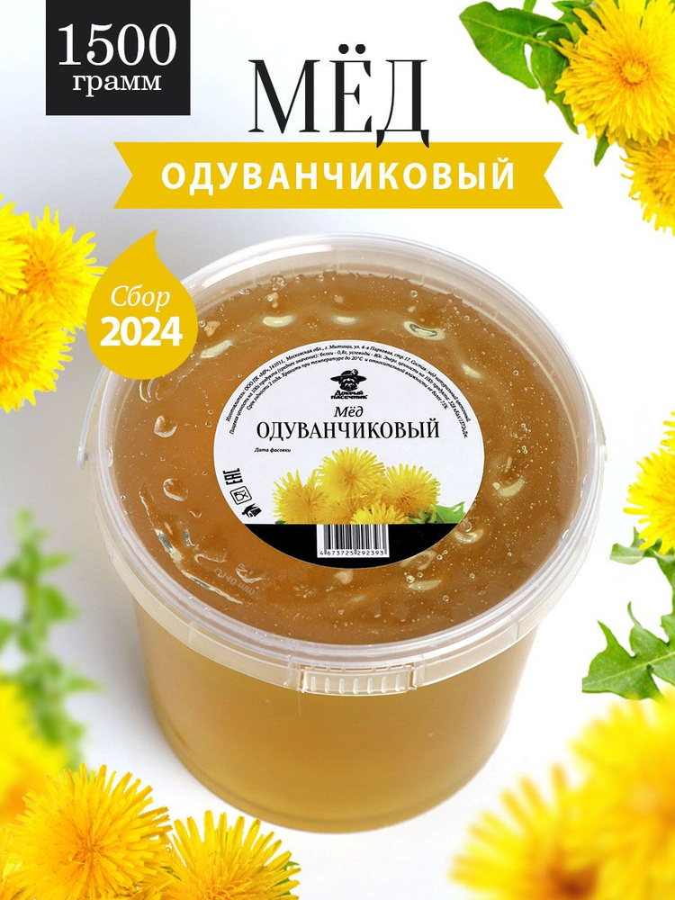 Одуванчиковый мед натуральный 1500 г, сбор 2024 года #1