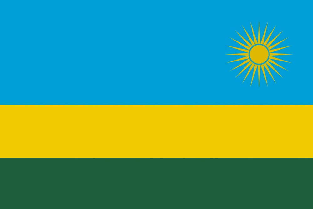 Флаг Руанды 90х135 см #1