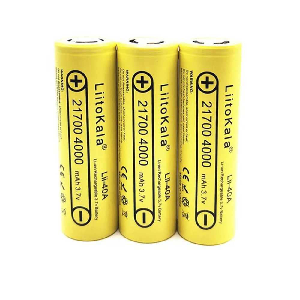 Аккумулятор 21700 Li-Ion LiitoKala Lii-40A, 4000 mA/h - купить с ...